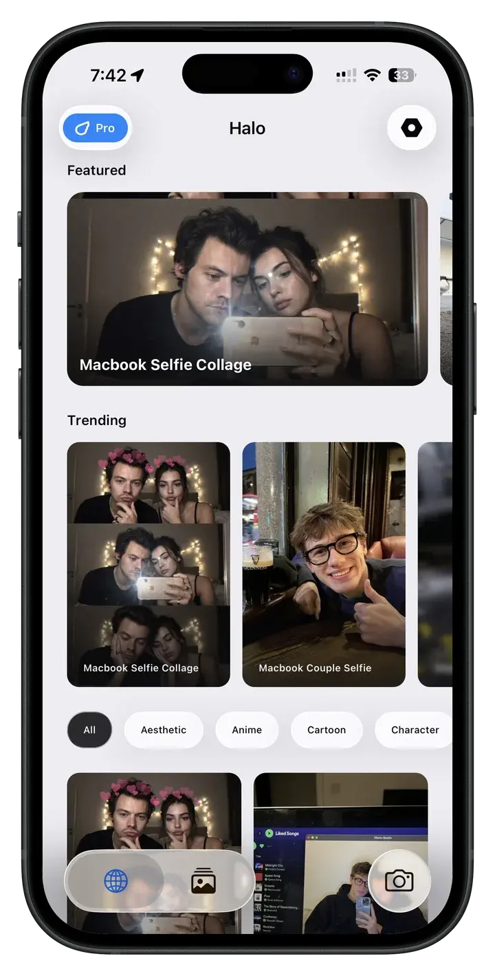 Pratinjau aplikasi Halo AI